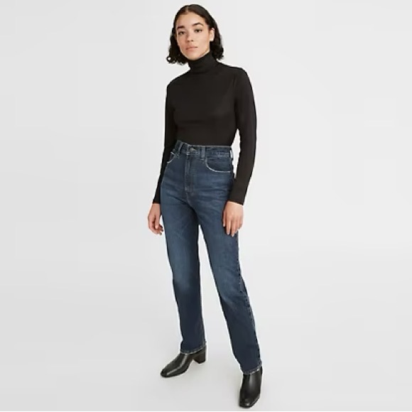 Levi's Denim - NWT Levi’s 70’s Slim Straight High Rise Denim Jeans Dark Blue Size 29